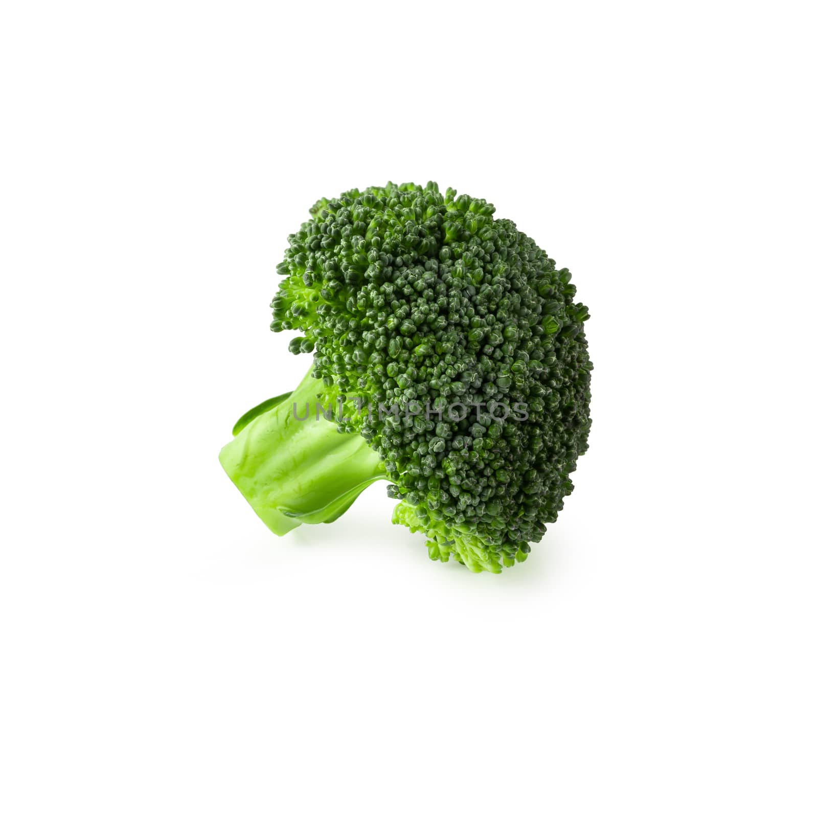 Fresh broccoli blocks for cooking isolated over white background by kaiskynet