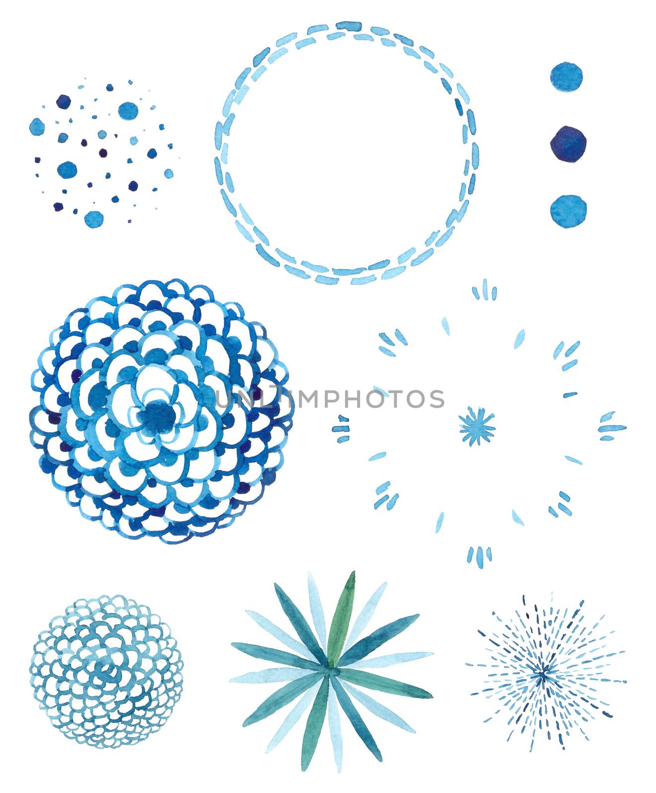 Creative illustration of geometric hand drawn sun beams and flowers isolated on background. Art design linear sunlight waves, shining lines ray stars. Abstract concept graphic round or circle form element. by Ungamrung
