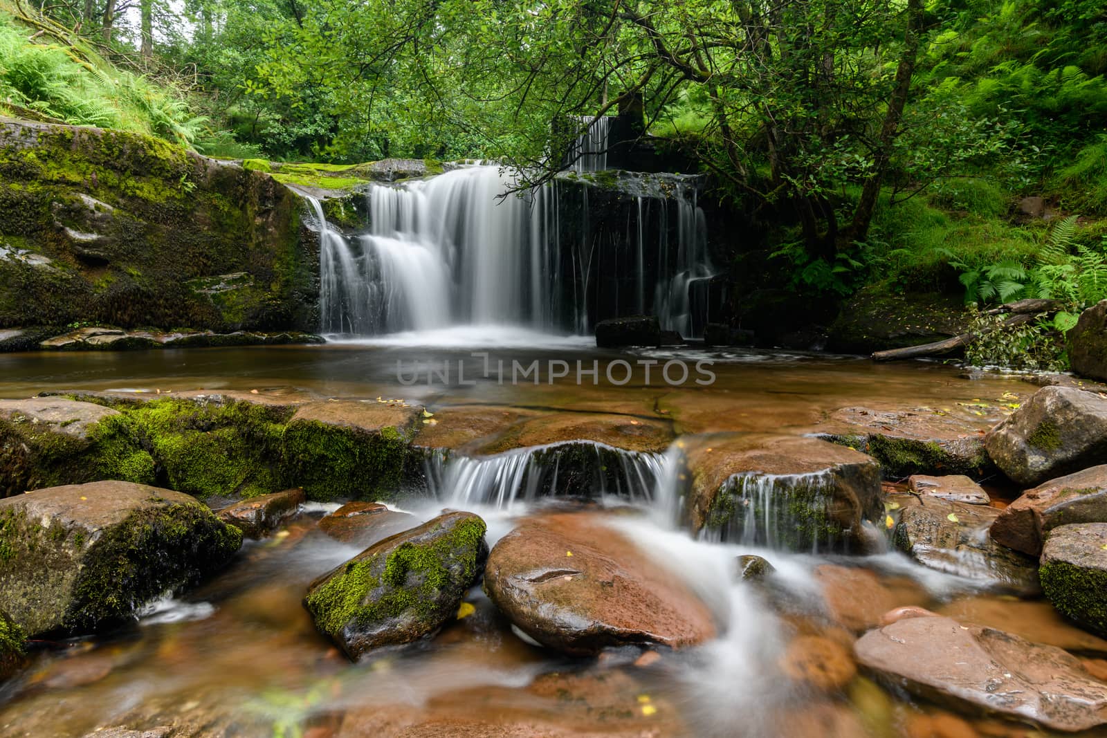 Waterfall in the Brecon Beacons by andyperiam
