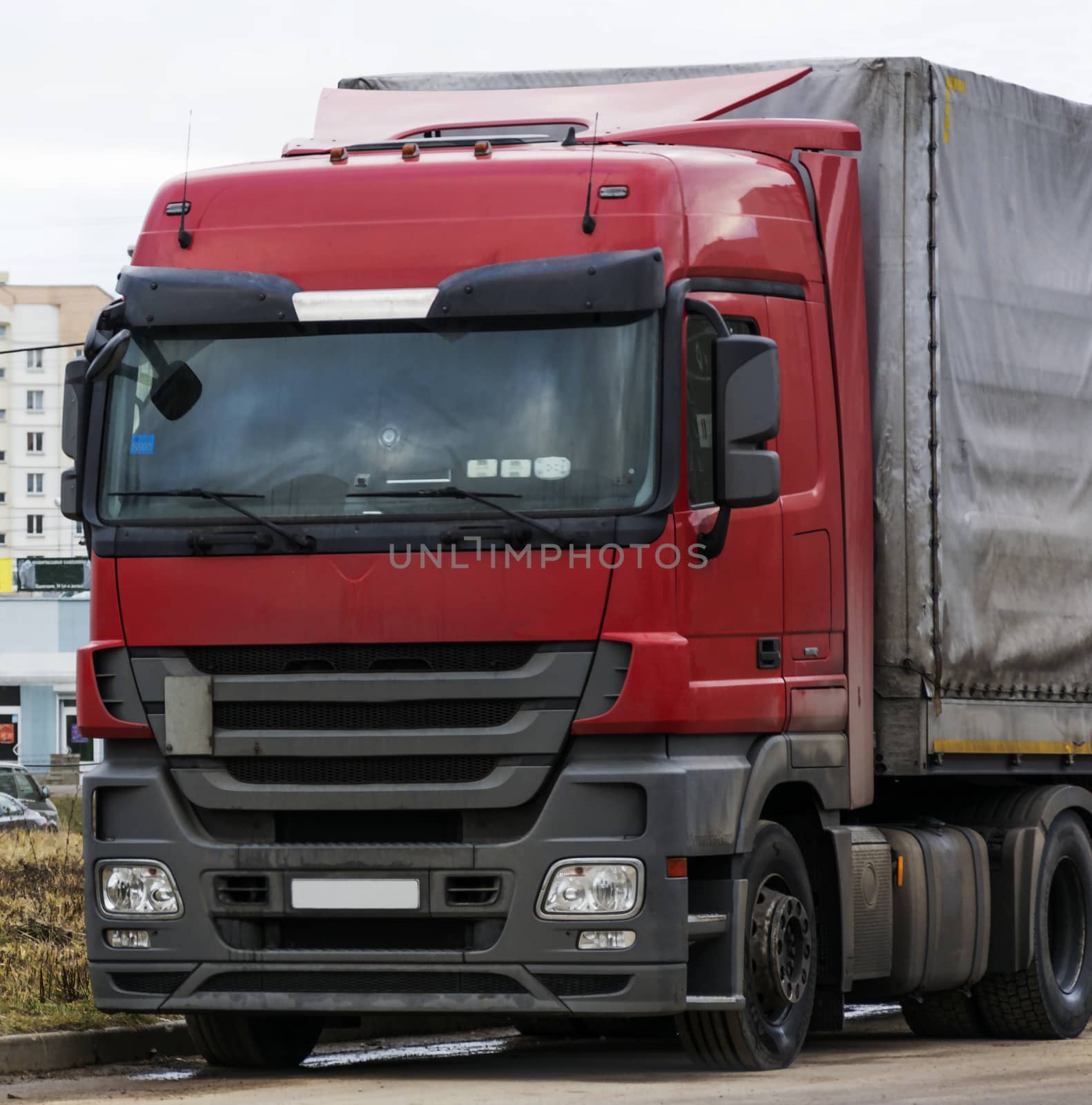 The cab of the tractor unit