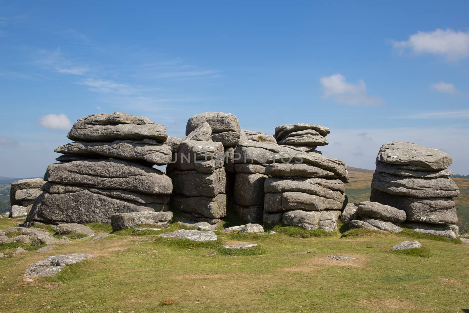 Dartmoor National Park, Devon UK. Traditional rural and moor  by kgboxford