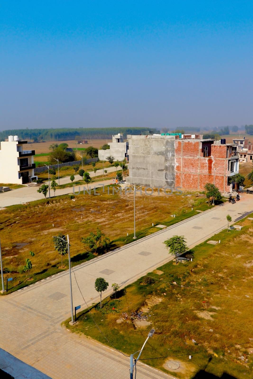 Indore, madhya pradesh, India,- January 2020 : view of a villages in Indore