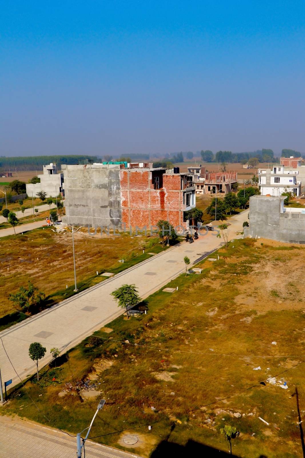 Indore, madhya pradesh, India,- January 2020 : view of a villages in Indore