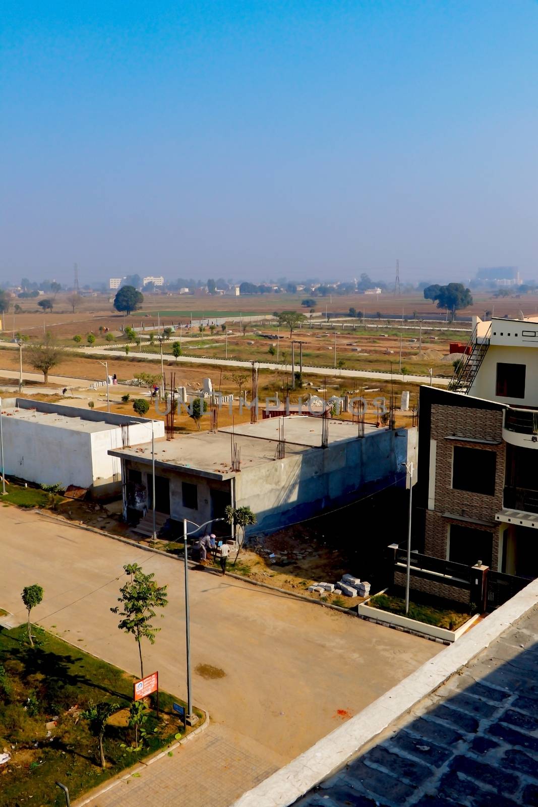 Indore, madhya pradesh, India,- January 2020 : view of a villages in Indore