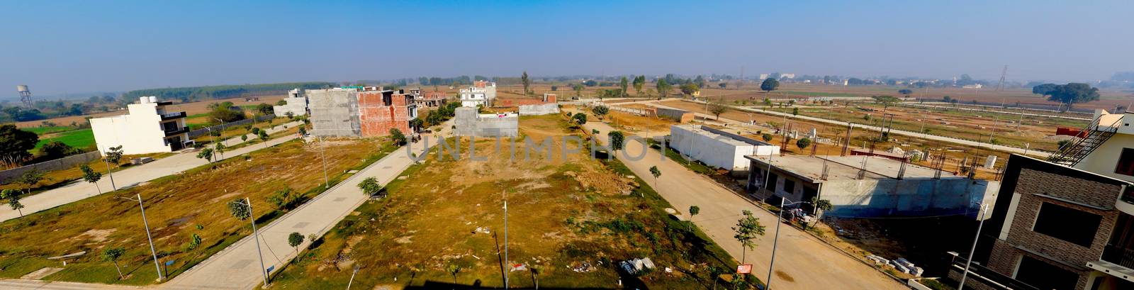 Indore, madhya pradesh, India,- January 2020 : view of a villages in Indore