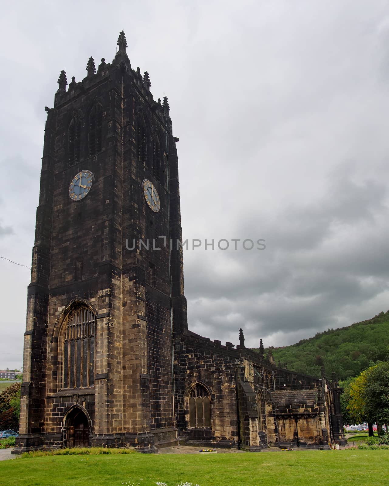 halifax minster in west yorkshire a medieval church formerly a parish known as saint john the baptist completed in 1438 by philopenshaw