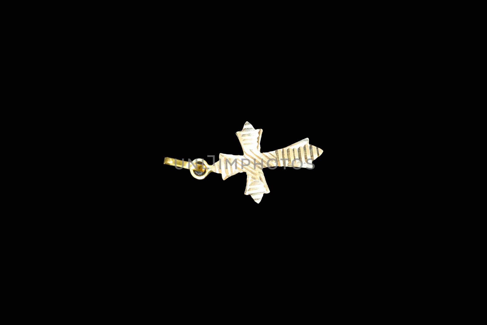 gold kistan locket on black background ( jewels design ) christian locket