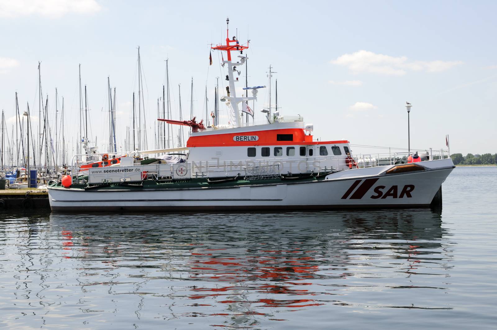 Rescue cruiser BERLIN, Laboe, Schleswig-Holstein, Germany.