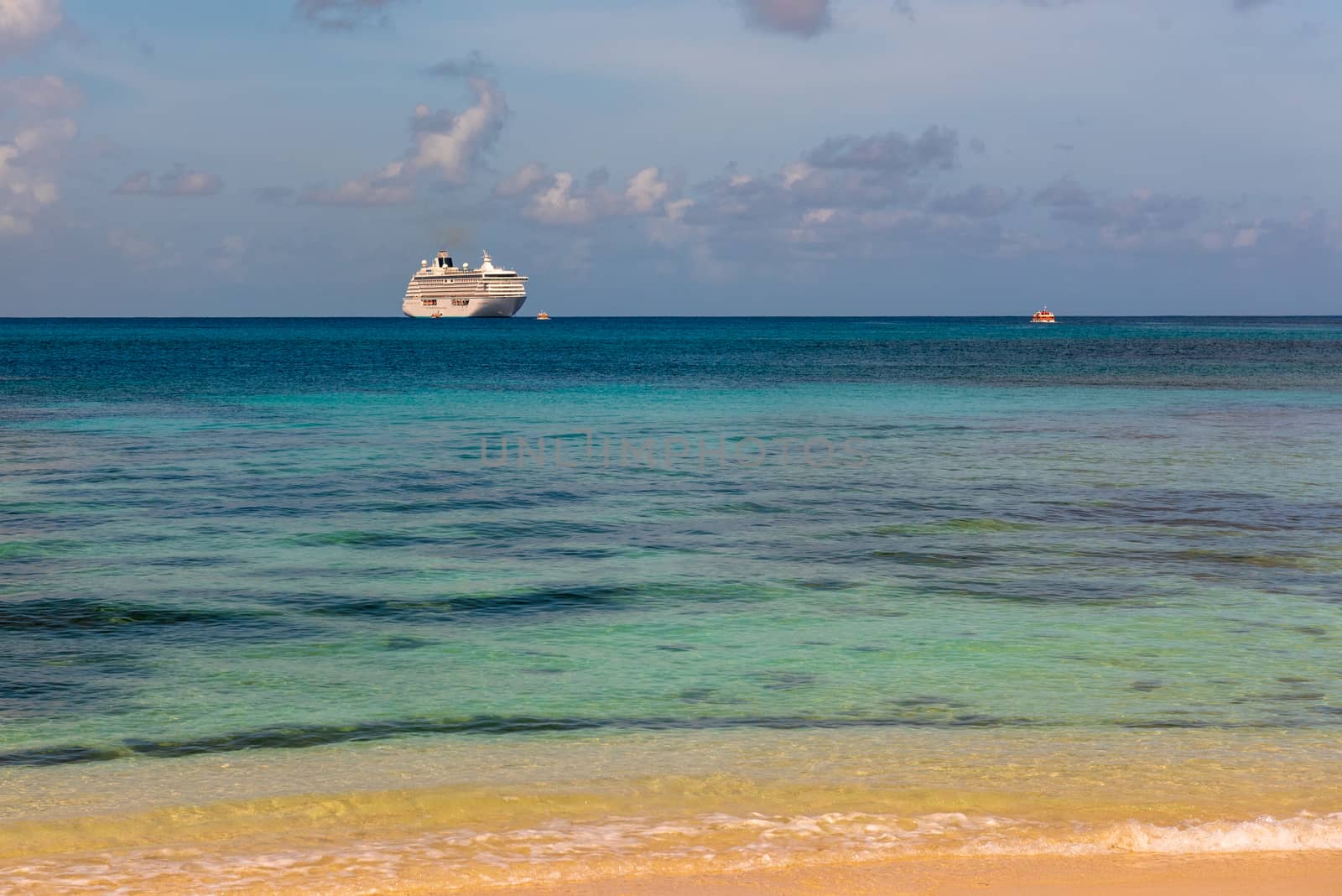 Cruise Ship Anchored off Fiji by jfbenning