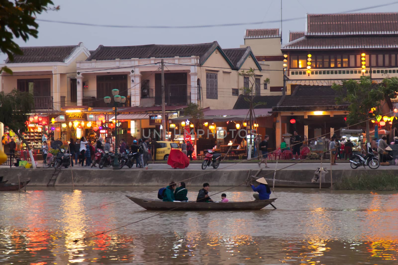 Hoi An Vietnam a World Heritage Site ancient town on river now famous for lanterns and holiday destination an exceptionally well-preserved example of a Southeast Asian trading port dating from the 15th to the 19th century. High quality photo