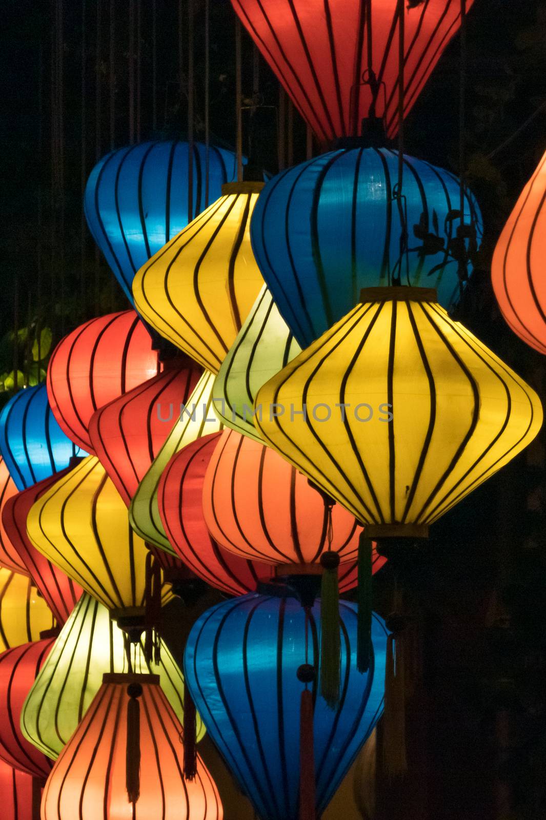 Hoi An Vietnam a World Heritage Site ancient town on river now famous for lanterns and holiday destination an exceptionally well-preserved example of a Southeast Asian trading port dating from the 15th to the 19th century. High quality photo