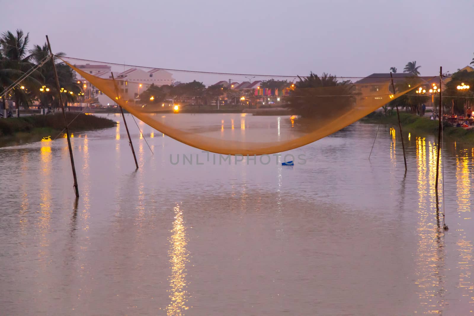 Hoi An Vietnam a World Heritage Site ancient town on river now famous for lanterns and holiday destination an exceptionally well-preserved example of a Southeast Asian trading port dating from the 15th to the 19th century. High quality photo