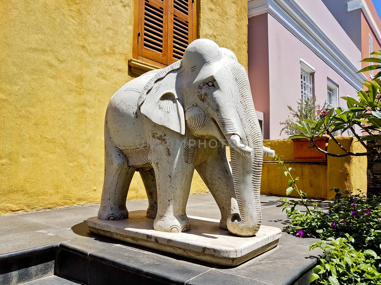 African elephant, figurine, replica or statue from Cape Town, South Africa.