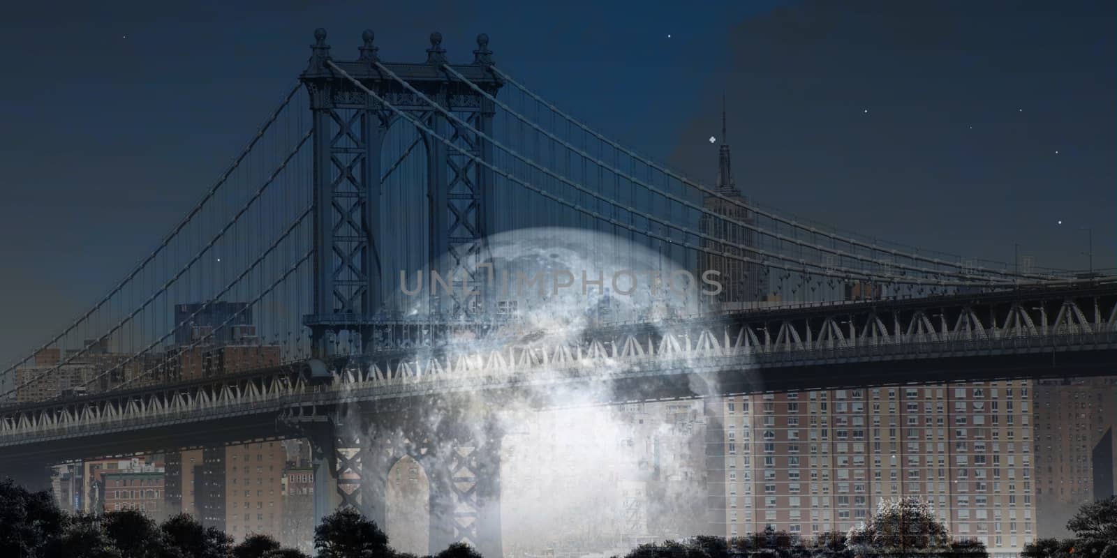 Manhattan bridge by applesstock