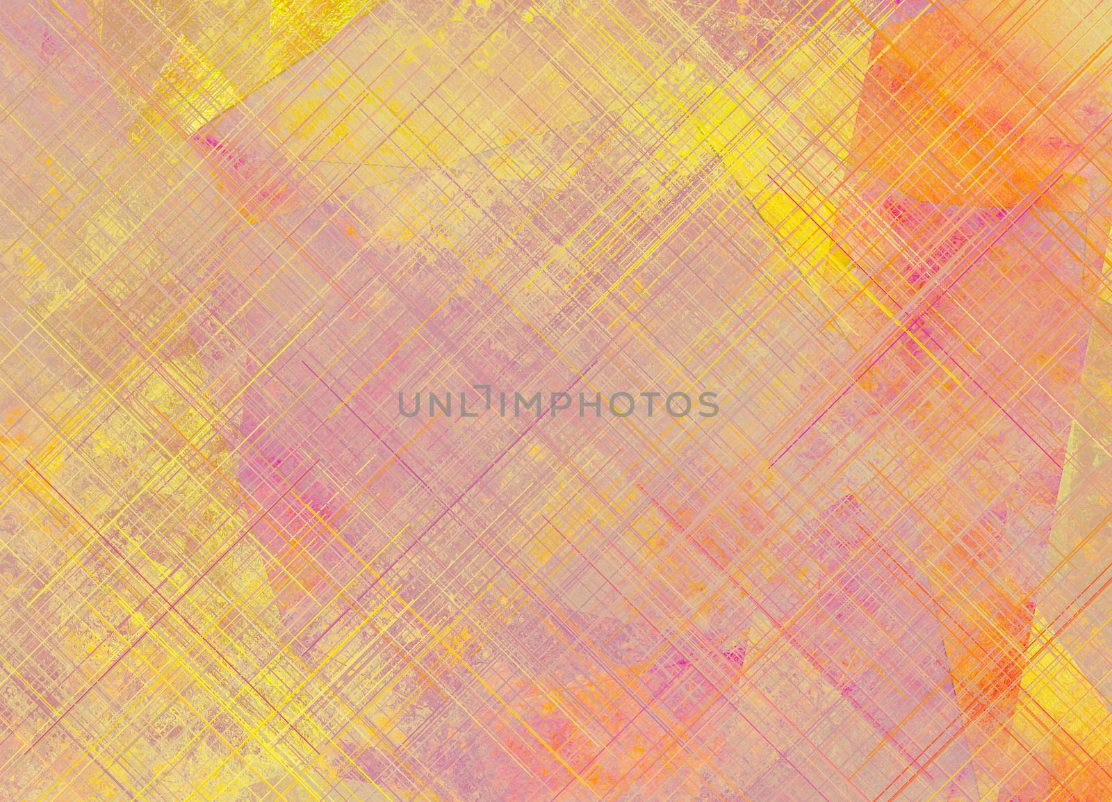 Abstract background in pink yellow soft colors. 3D rendering