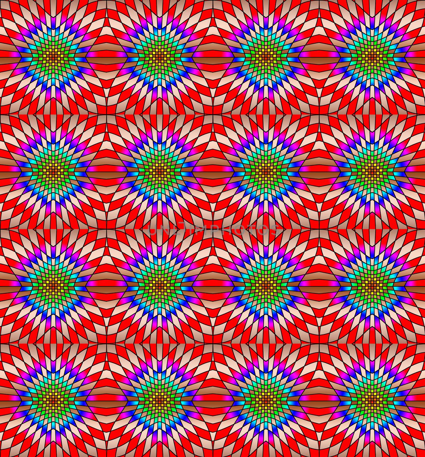 Abstract kaleidoscopic background by applesstock