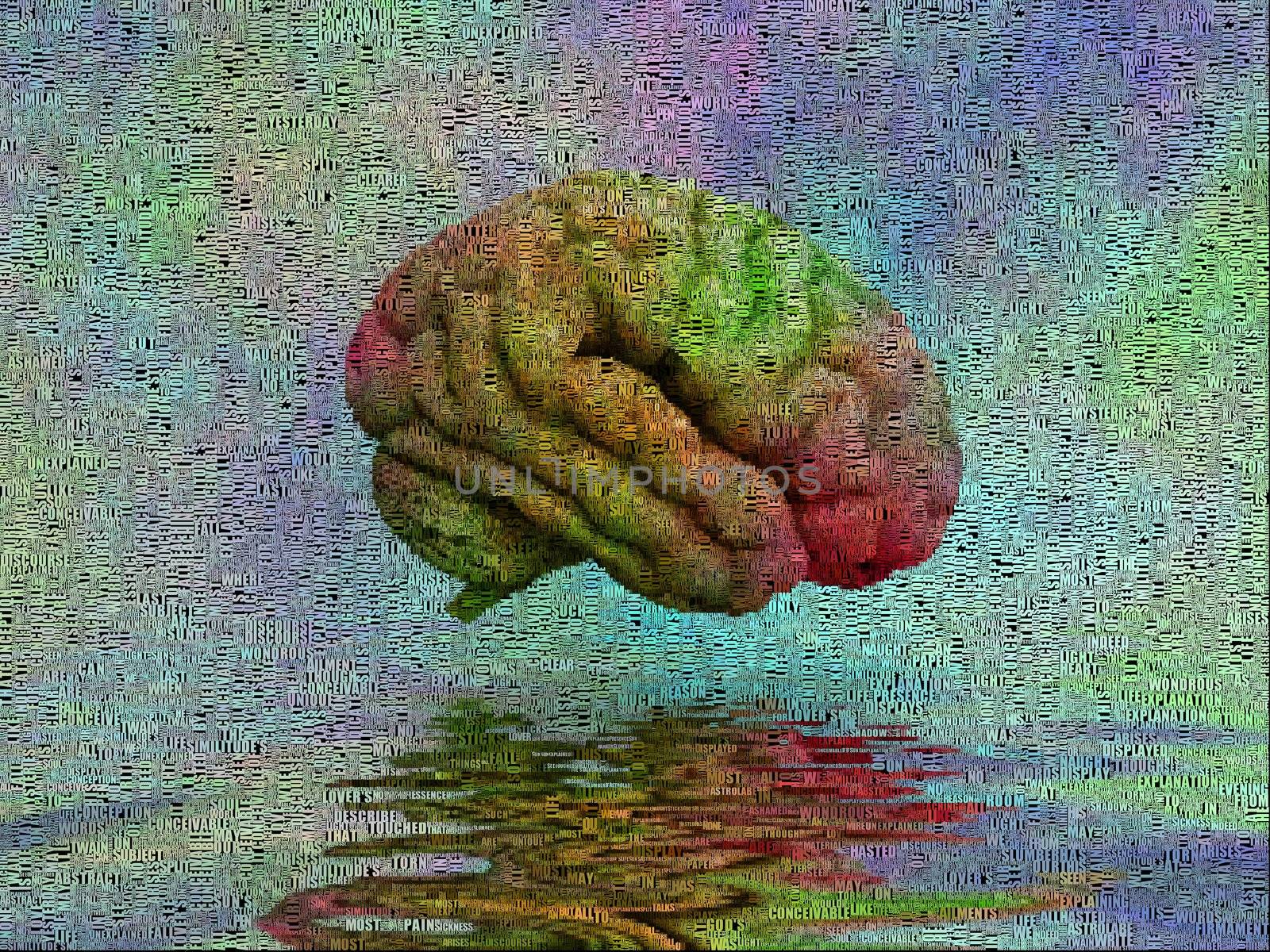Hallucinogenic brain by applesstock