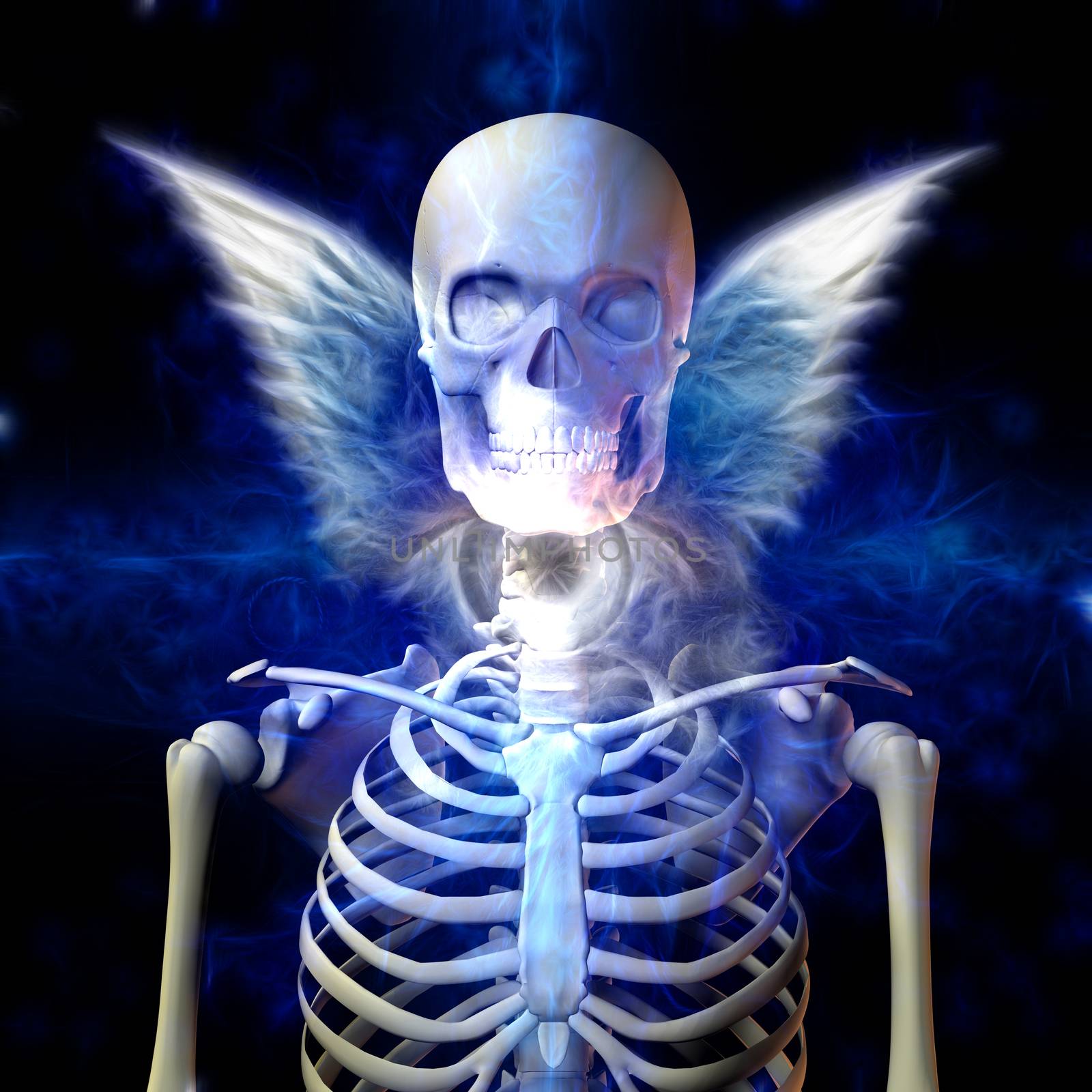 Winged Skeleton and Death Eye
