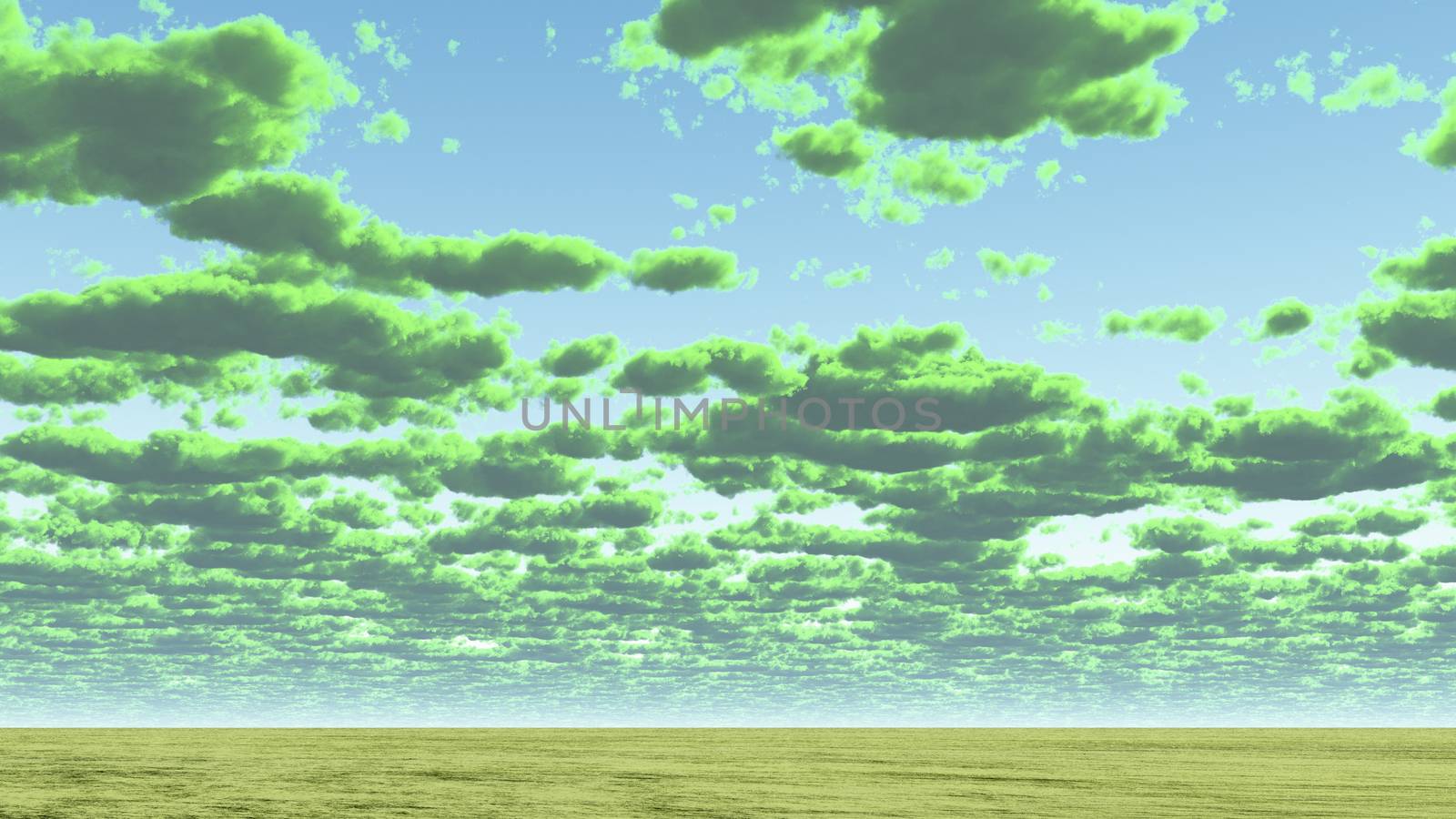 Green Cloudscape by applesstock