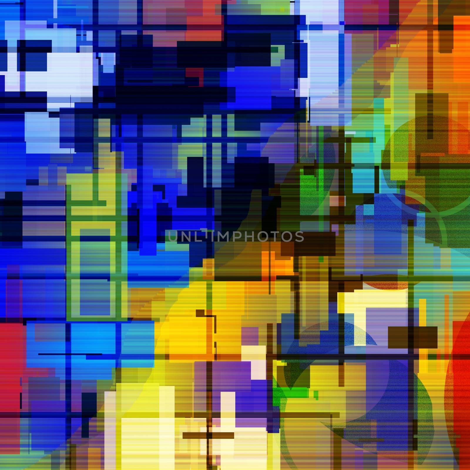 Bright Colorful Abstract Geometric Background