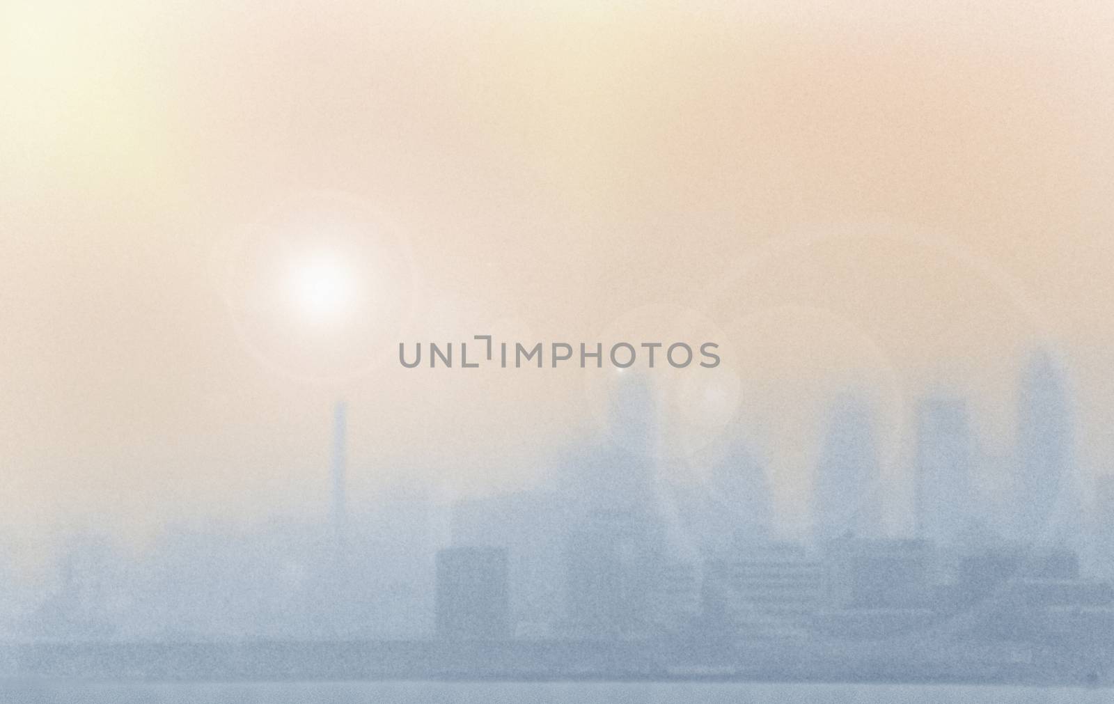 Heavy smog over city