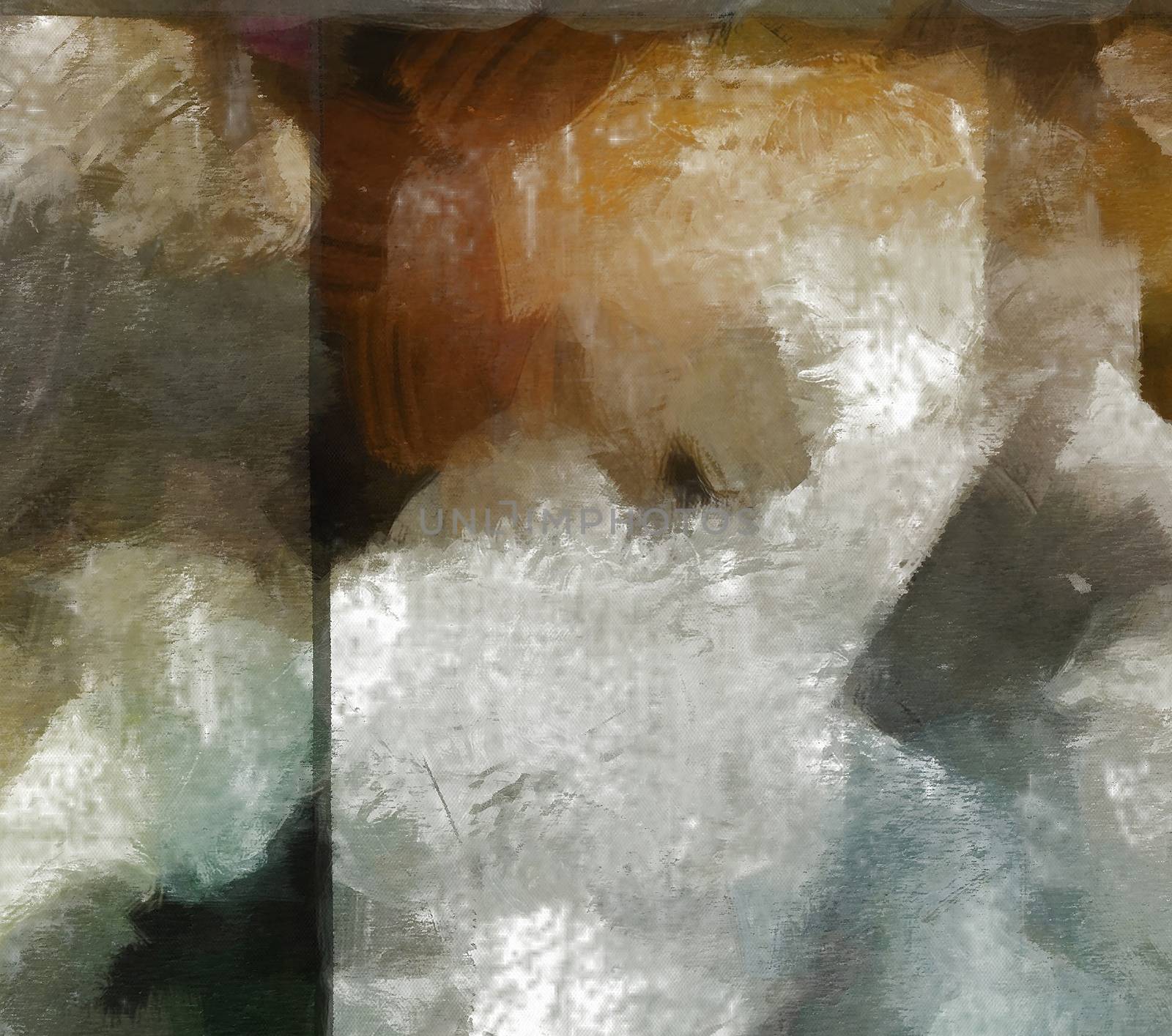 Muted Abstract Painting. Canvas