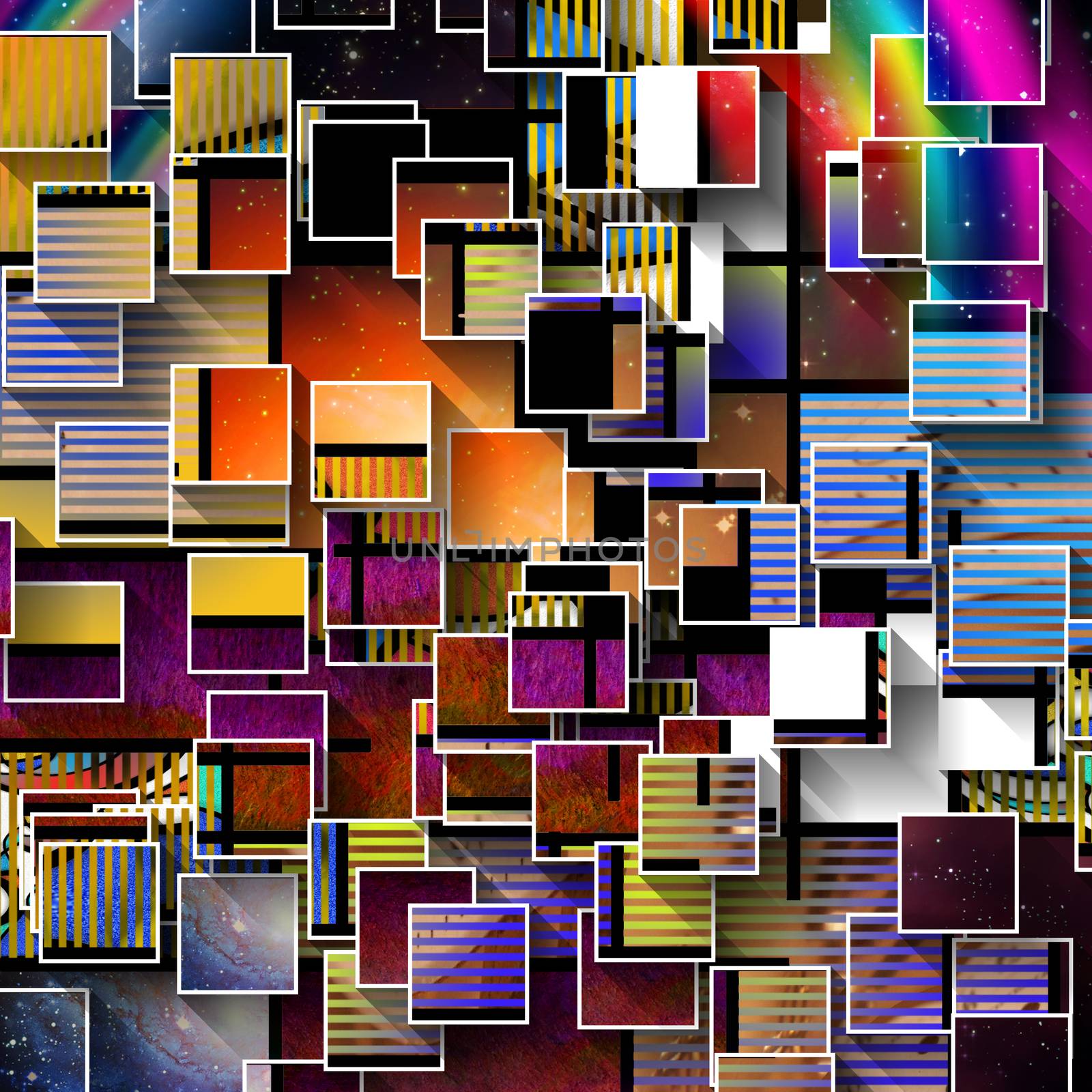 Squares Abstract by applesstock