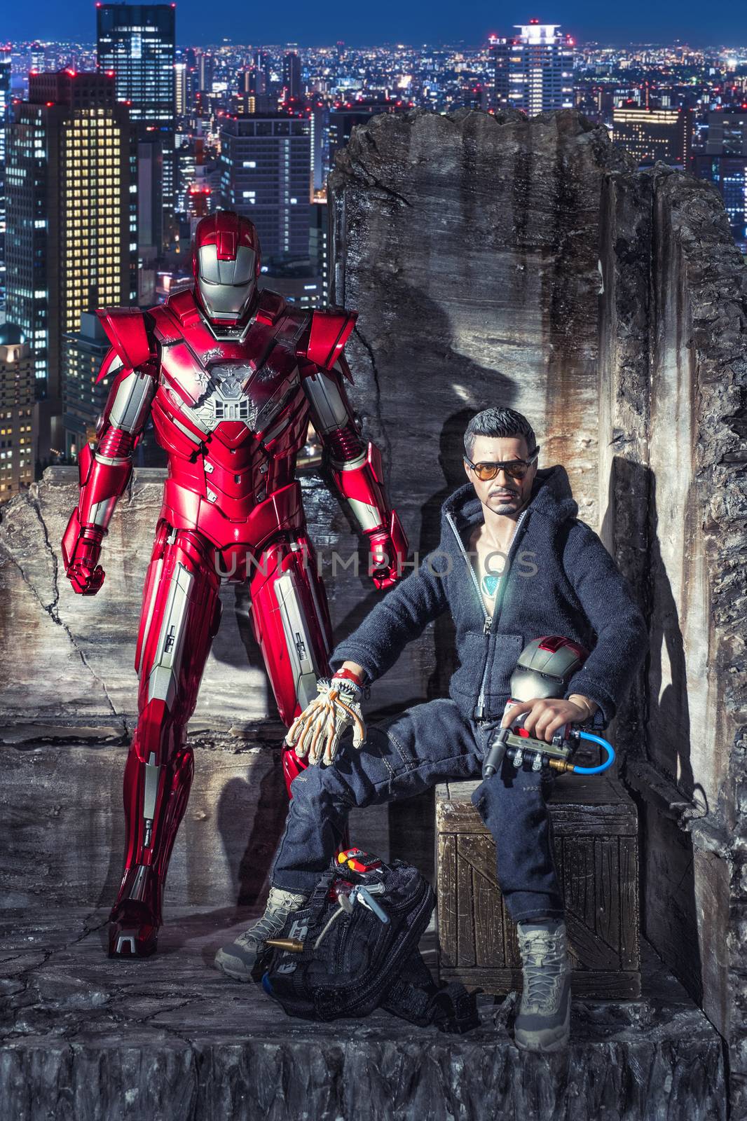 KHONKAEN - DECEMBER 1, 2016 : Marvel Iron Man - Tony Stark actio by Surasak
