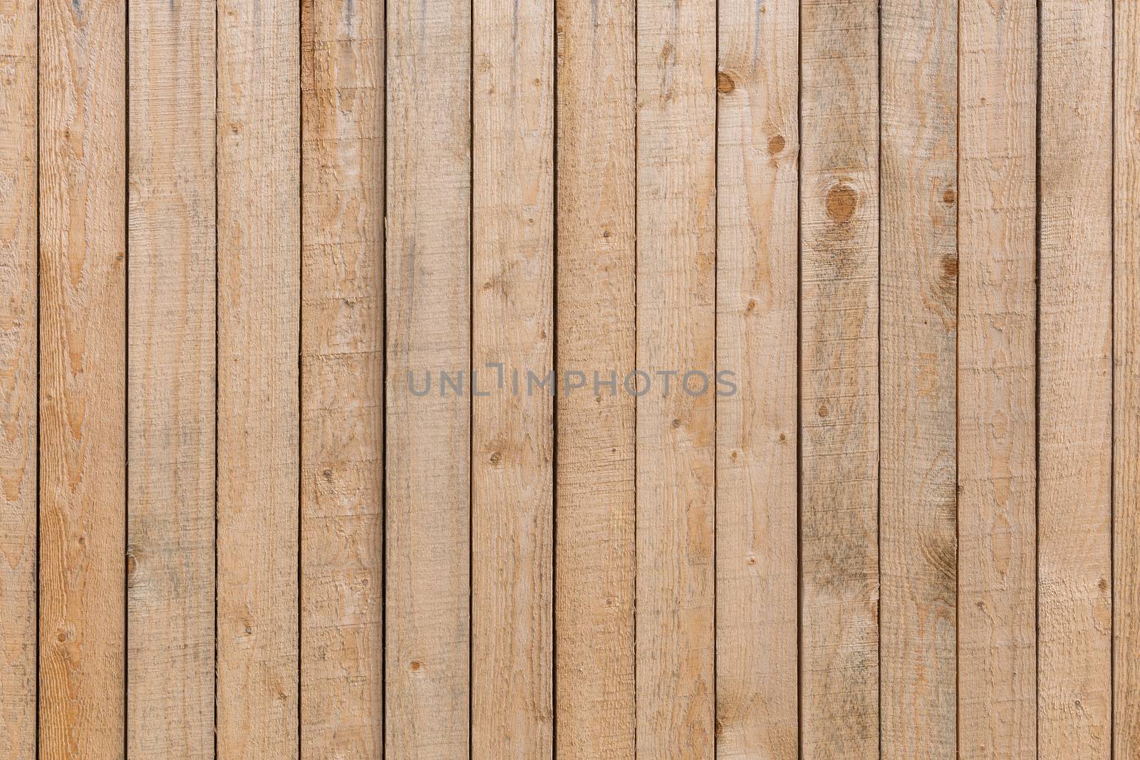 new dry bare wooden planks fence flat surface full frame texture and background.