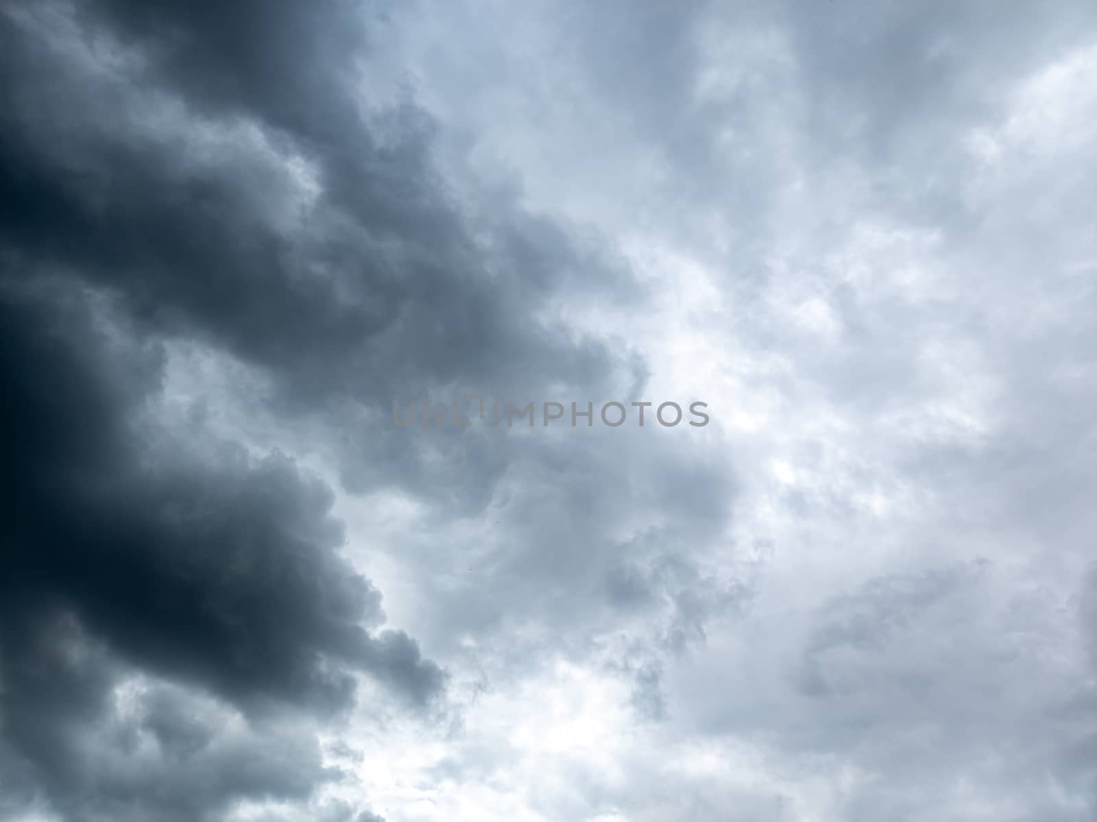 storm clouds background view from ground surface