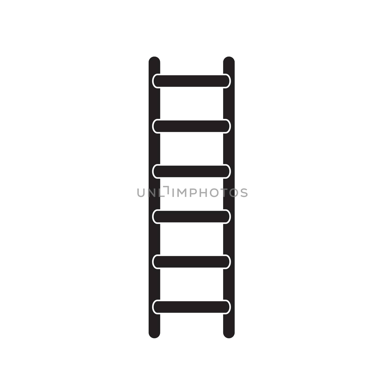 ladder Icon on white background. ladder symbol. flat style. ladd by suthee