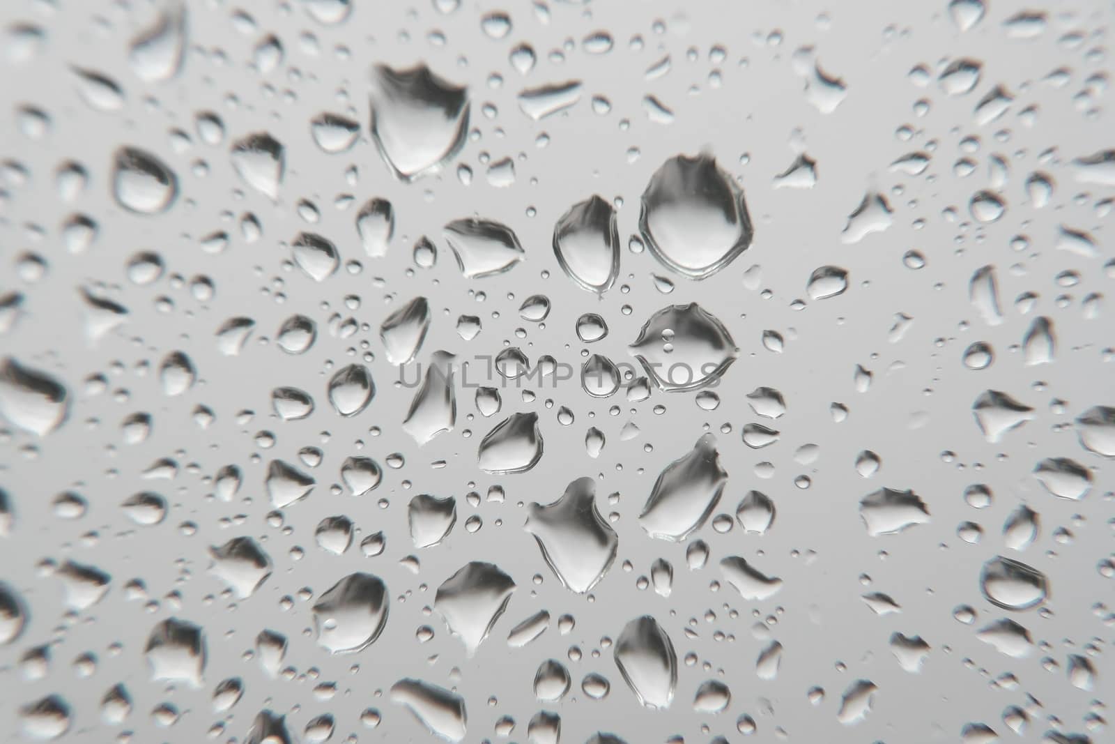 Drops of rain on the window, shallow dof