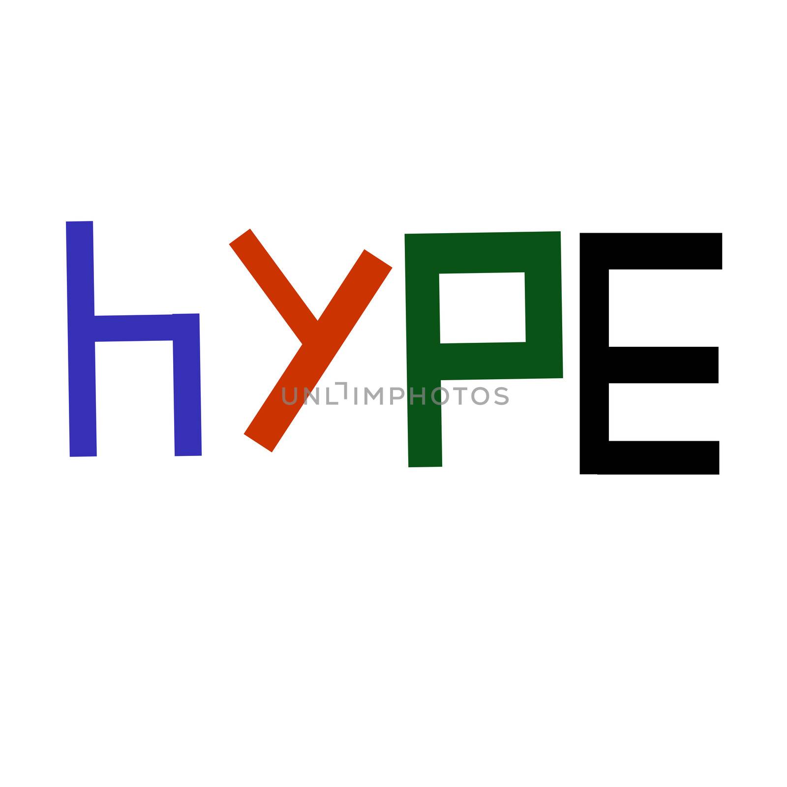 Hype Logo, Logotype, Bright Infographic for Posters, Presentations and Branding, Hype Design for Shirts and Signage, Distressed Icon.
