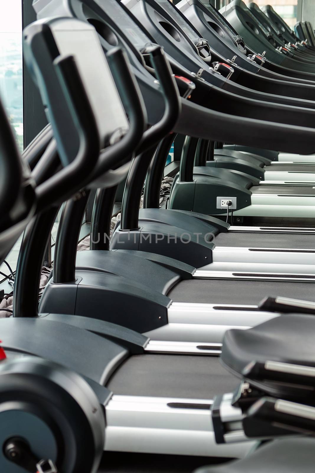 Detail image of Treadmill in fitness room background