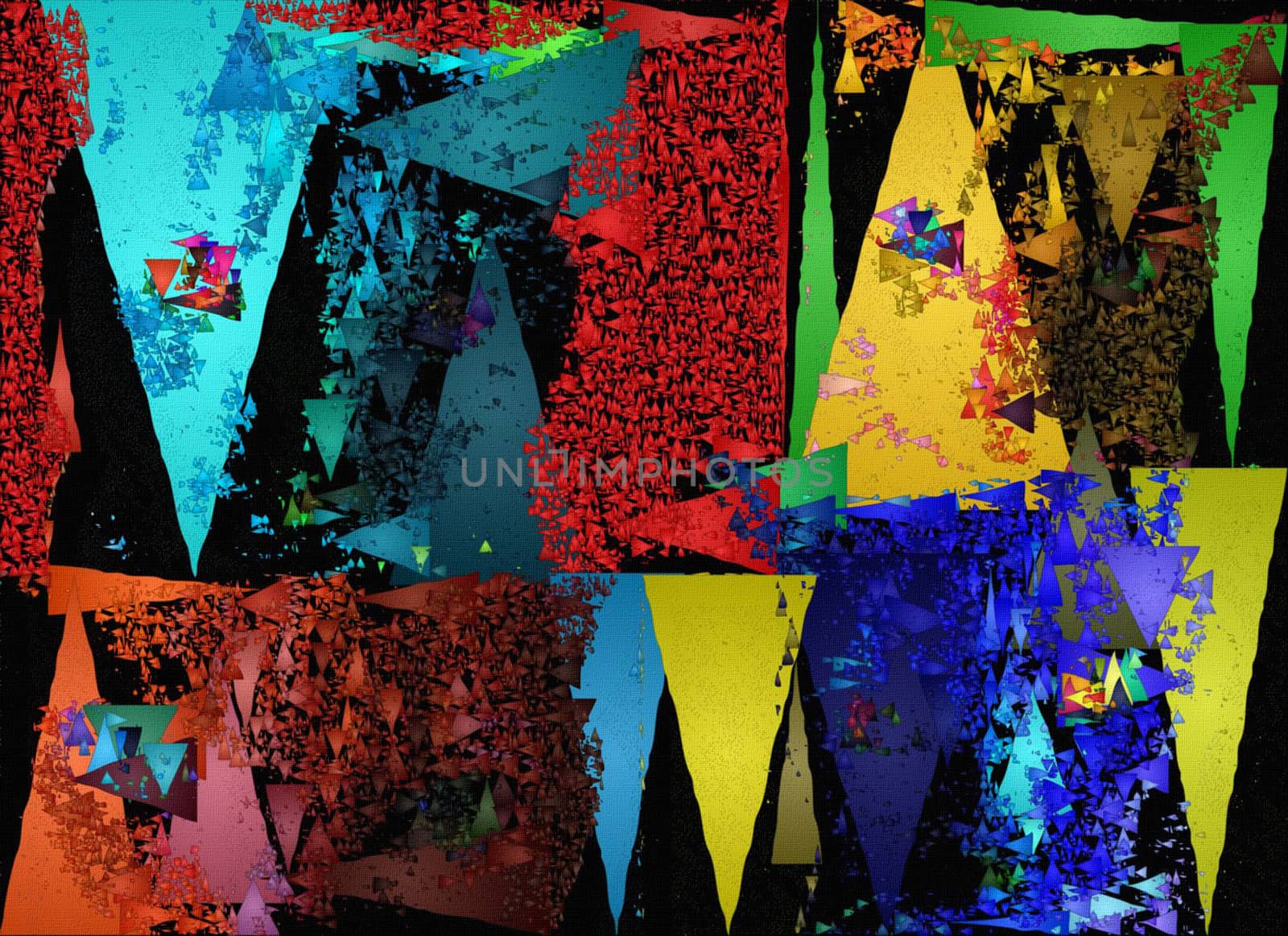 Colorful triangles by applesstock