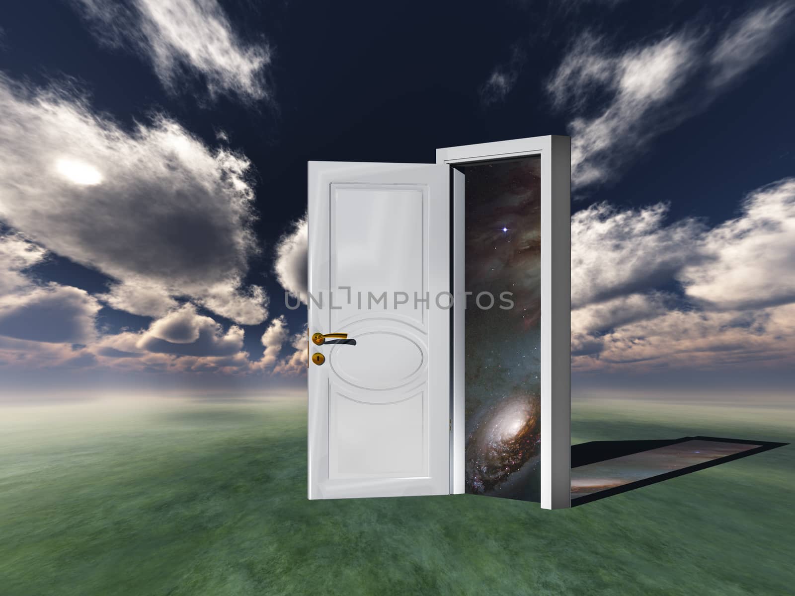 White door by applesstock