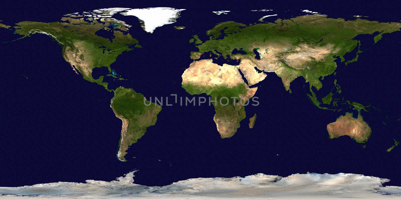 World's map. Satellite view