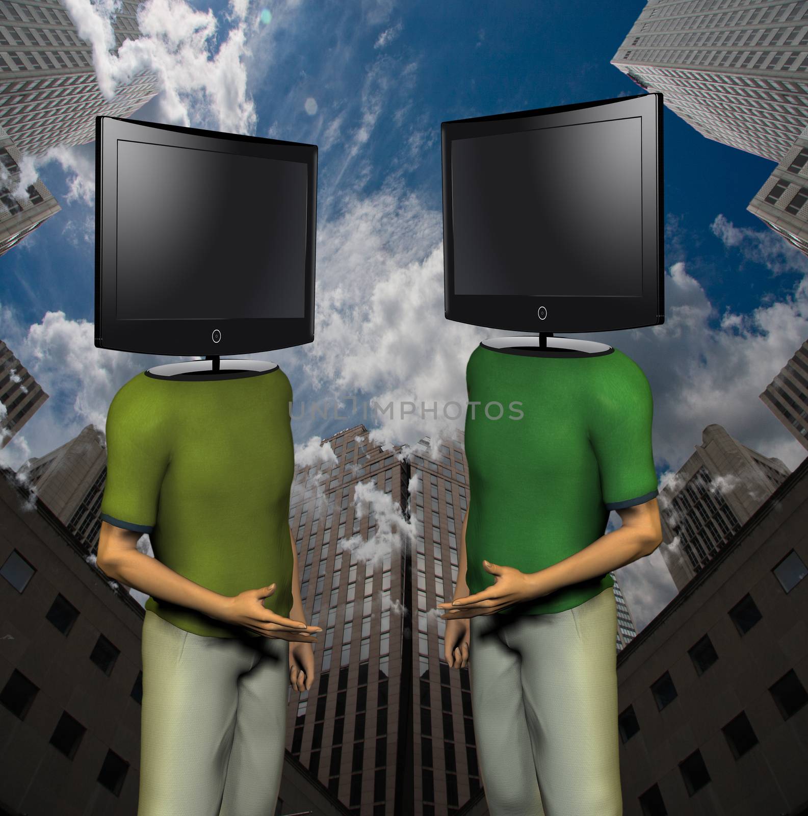 TV men by applesstock