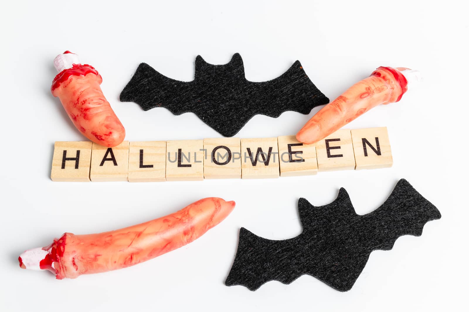 Halloween Party Props Decoration on a white background
