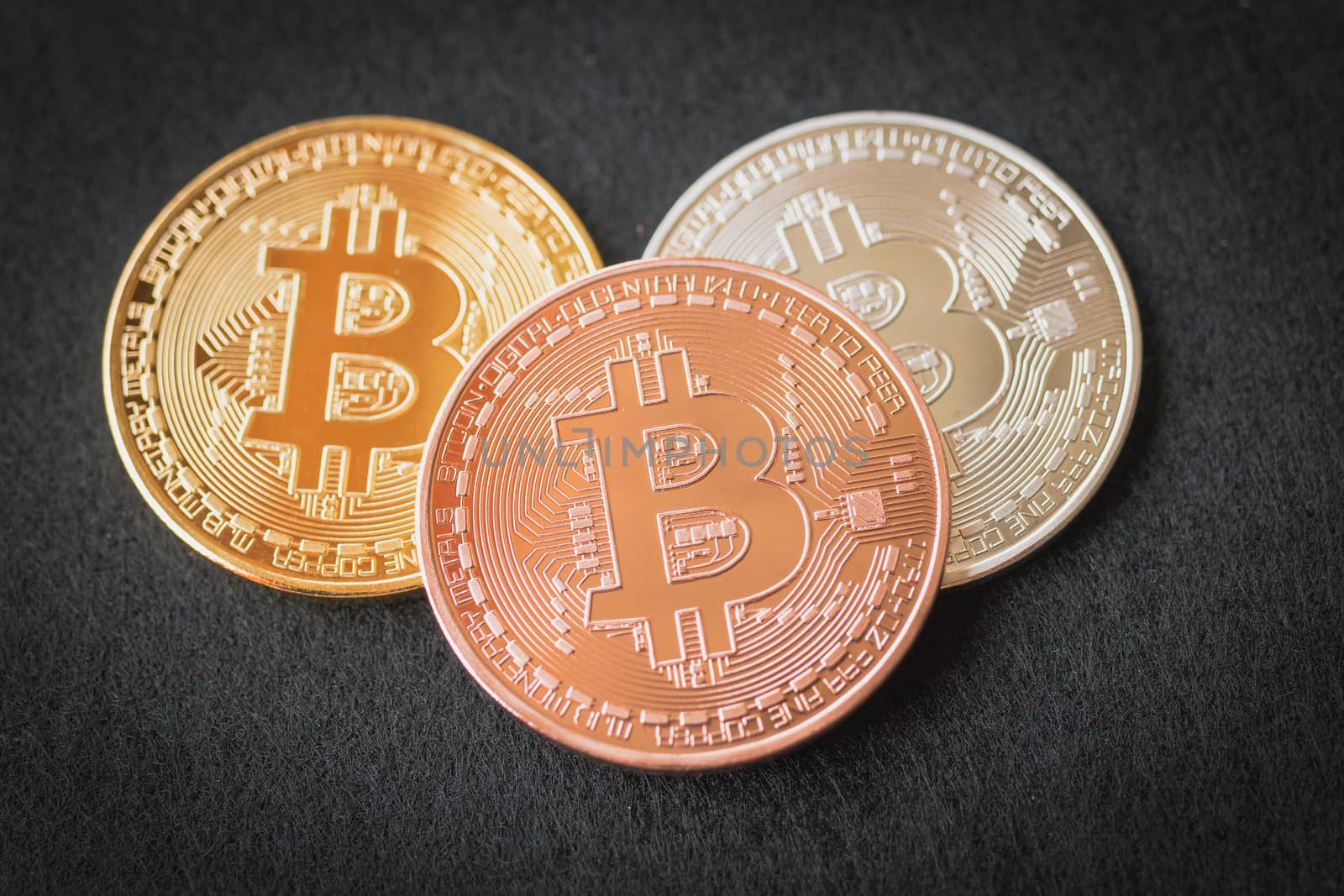 Bitcoin Cryptocurrency Digital Bit Coin BTC Currency Technology Business Internet Concept.
