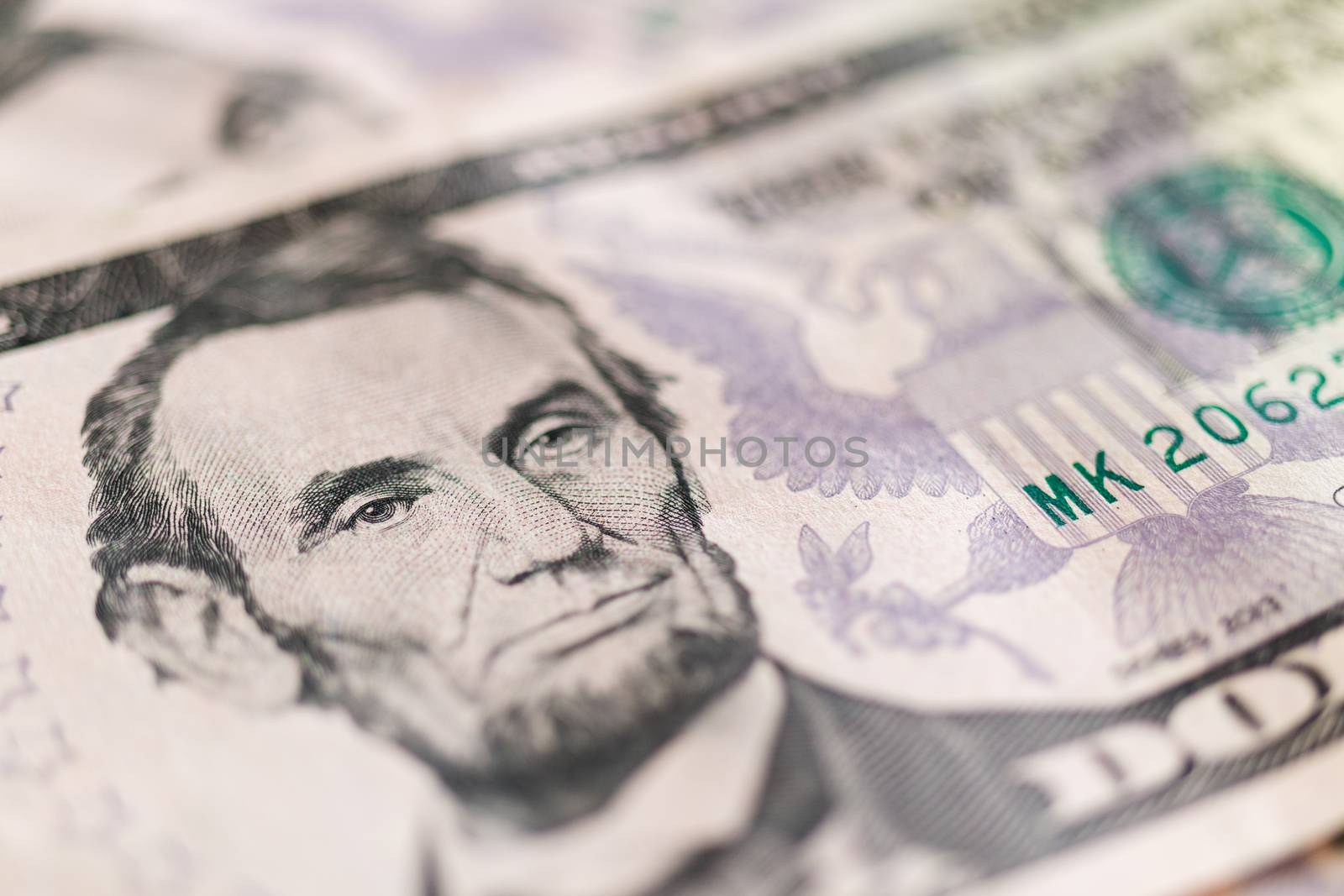 American dollars banknotes. commercial and banking concept.