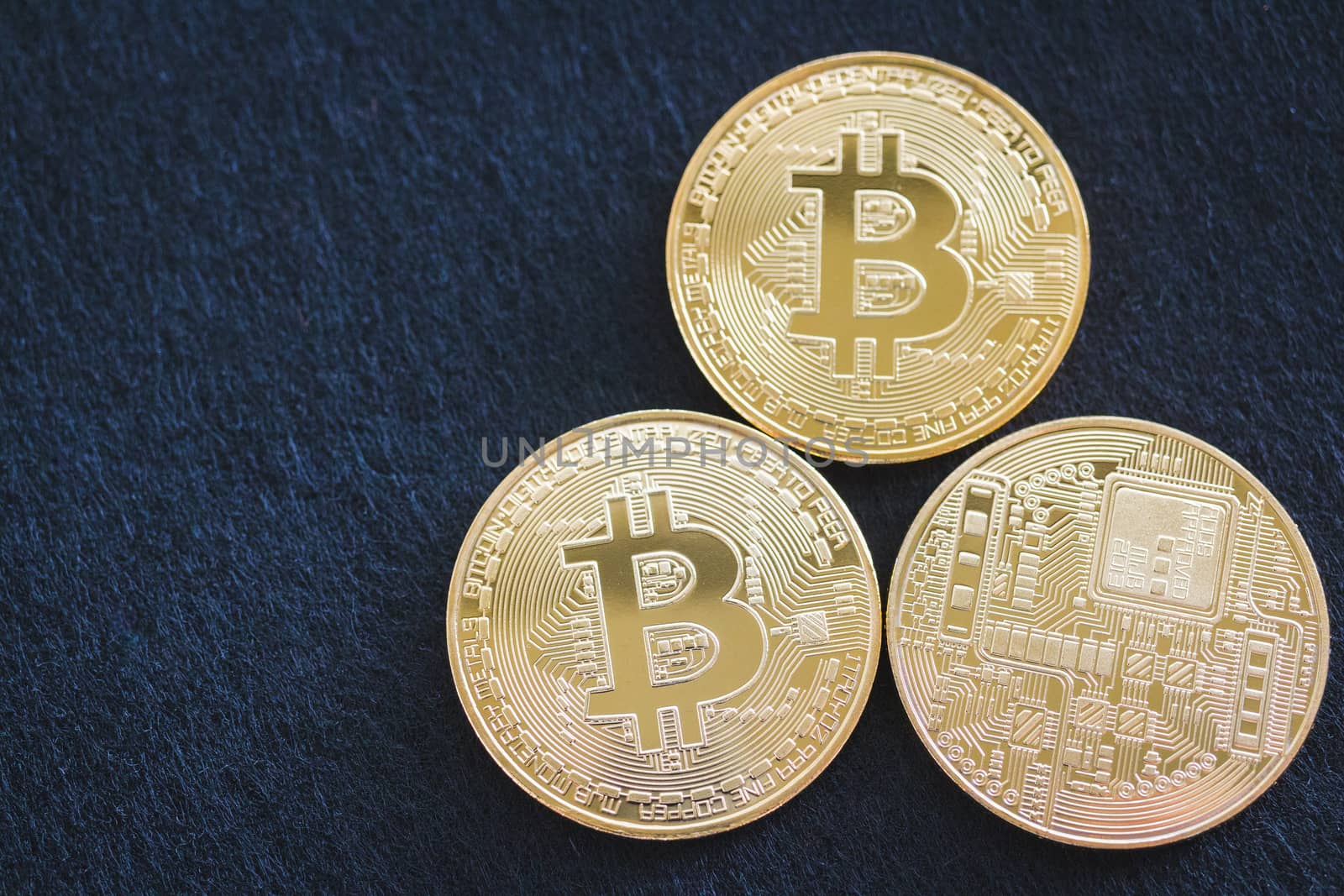 Bitcoin Cryptocurrency Digital Bit Coin BTC Currency Technology Business Internet Concept.