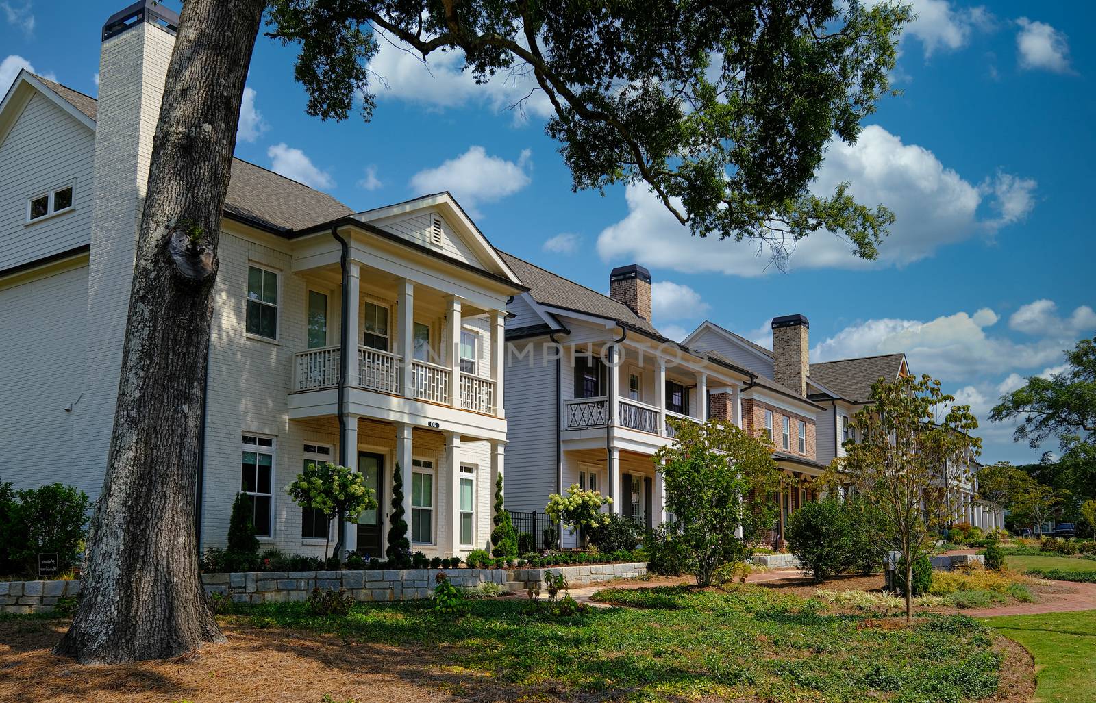 Large Rowhouses by Town Park by dbvirago