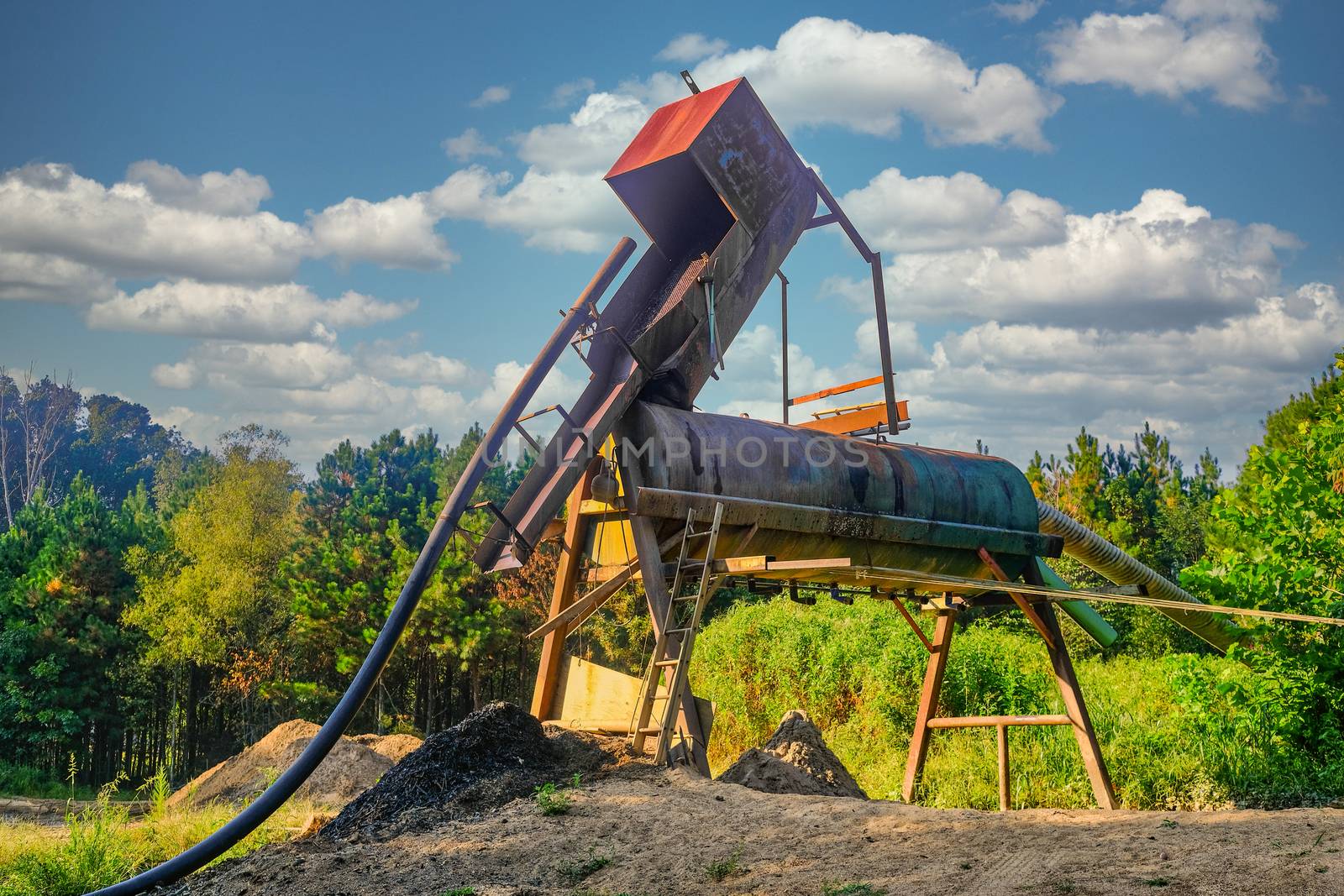 Dredging Machinery in a Forest