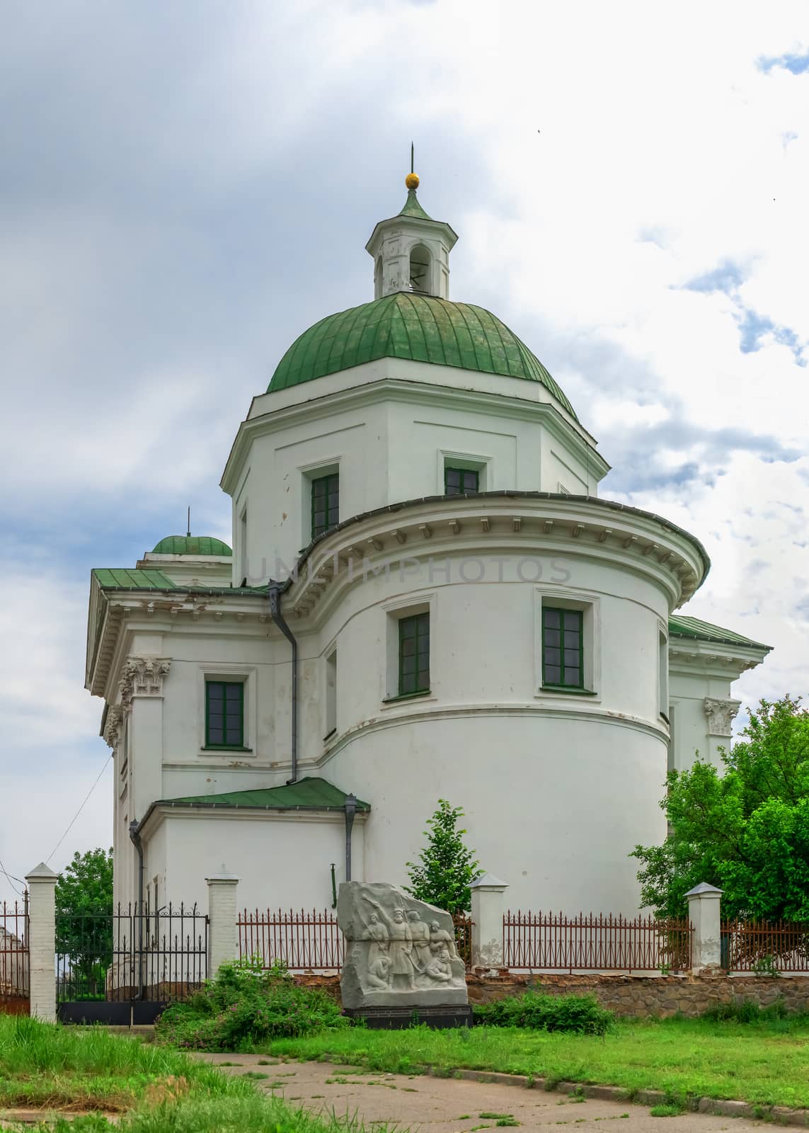 Bila Tserkva, Ukraine 06.20.2020. Church of St Ivan the Baptist in the city of Bila Tserkva, Ukraine, on a cloudy summer day