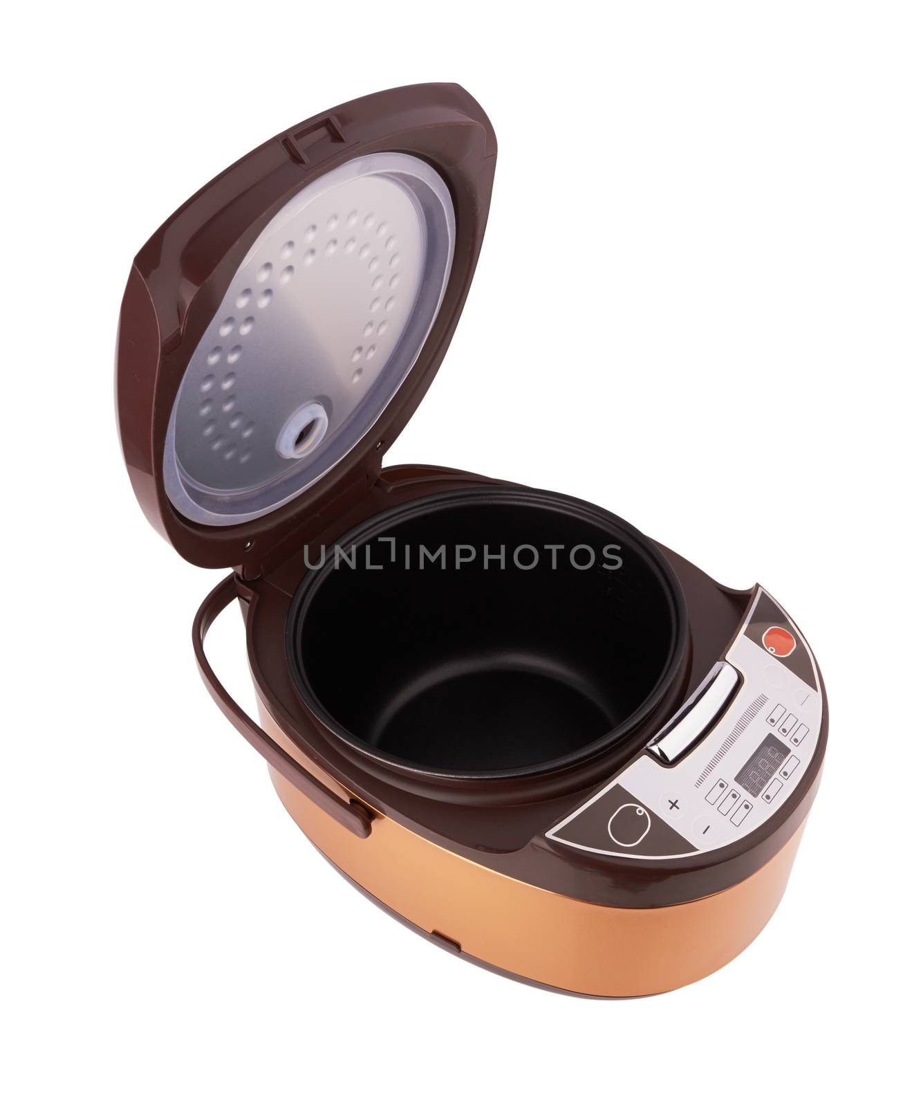 Electric multicooker isolated on a white background