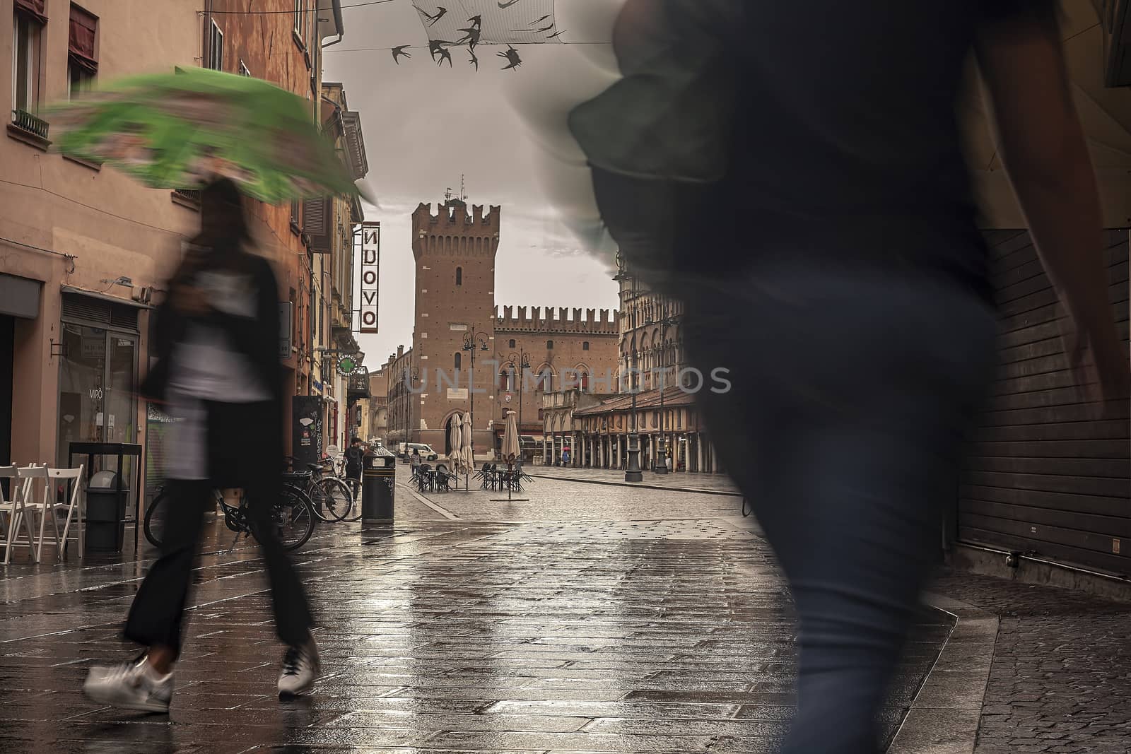 Evocative view of the street that leads to Piazza Trento Trieste in Ferrara 6 by pippocarlot