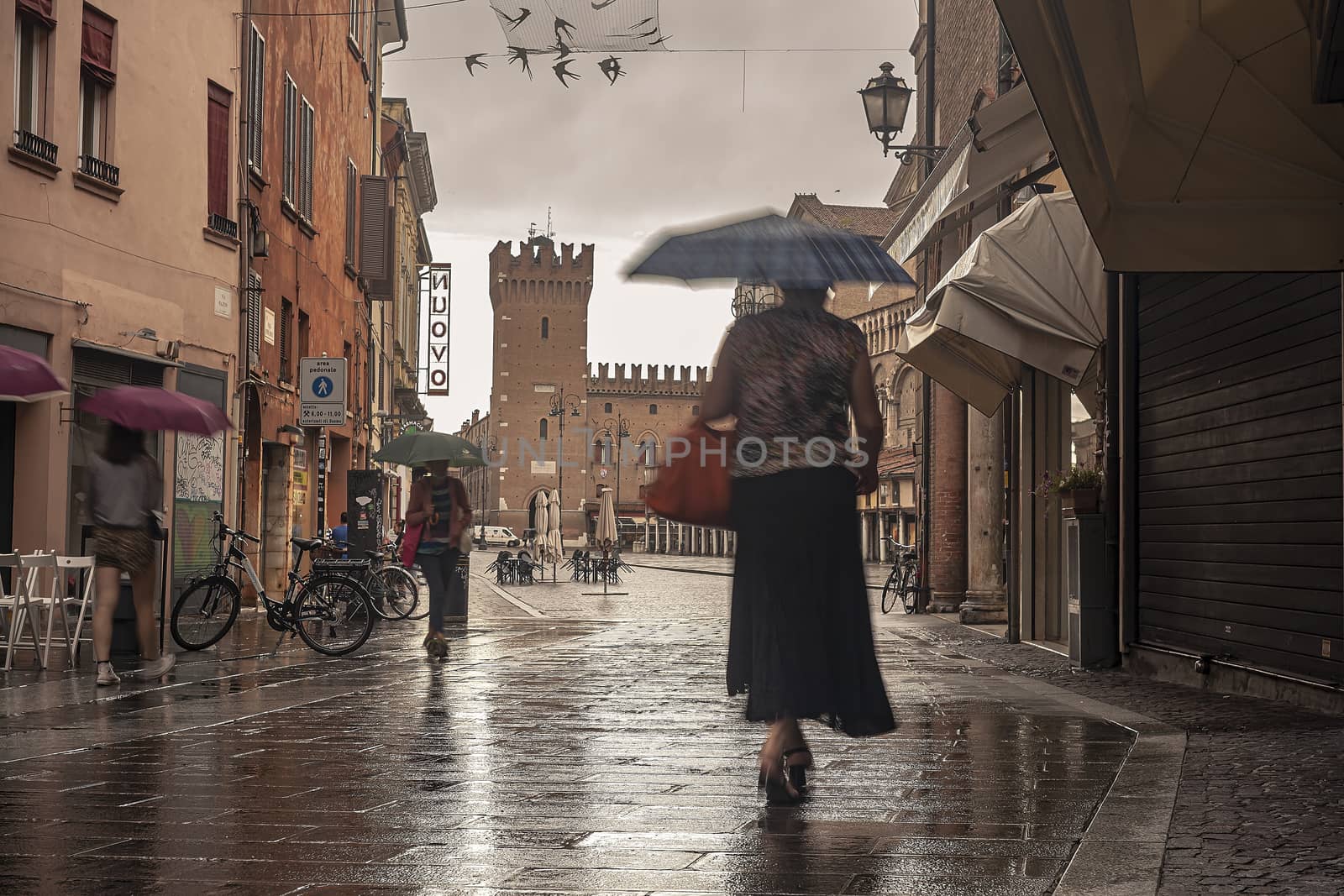 Evocative view of the street that leads to Piazza Trento Trieste in Ferrara 12 by pippocarlot