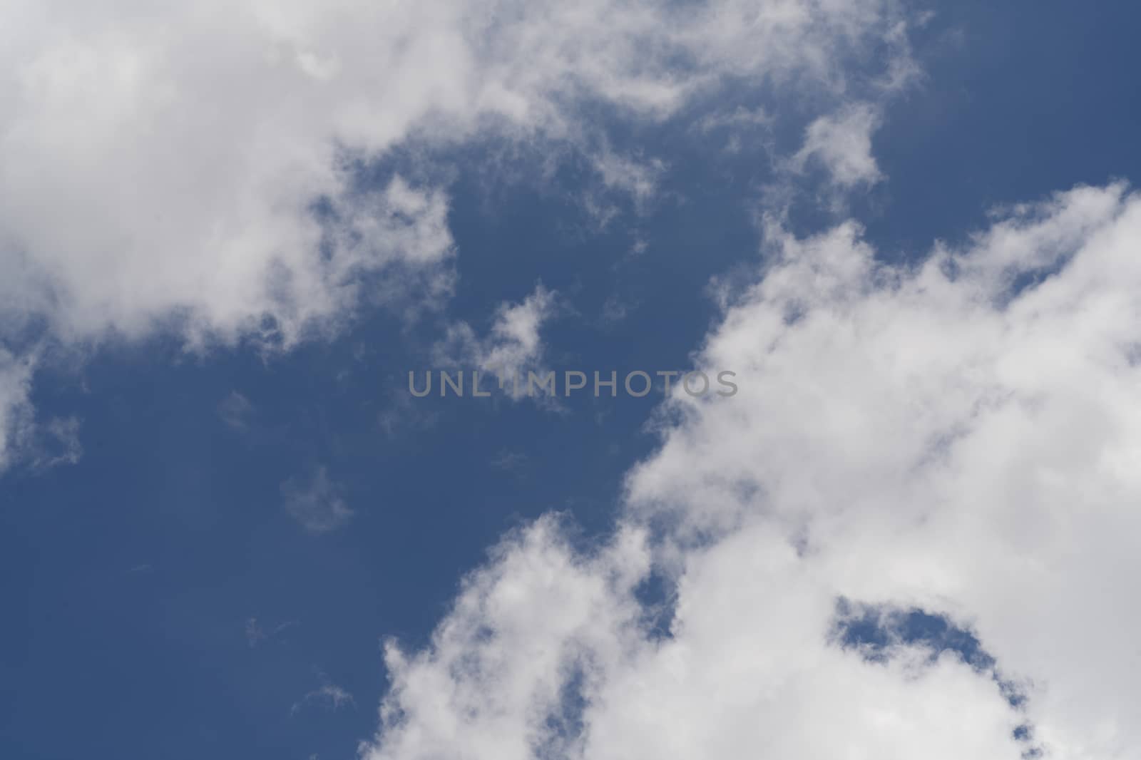 Cloudy sky background Intensively Selective focus.