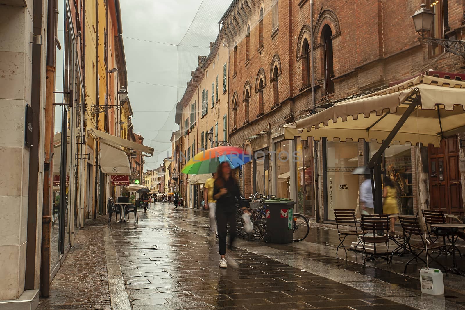 Evocative view of a street in the historic center of Ferrara 2 by pippocarlot